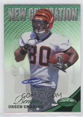 2012 Panini Certified - [Base] - Mirror Emerald Signatures #298 - New Generation - Orson Charles /5
