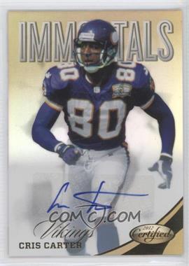 2012 Panini Certified - [Base] - Mirror Gold Signatures #164 - Immortals - Cris Carter /25