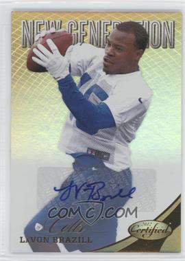 2012 Panini Certified - [Base] - Mirror Gold Signatures #284 - New Generation - LaVon Brazill /25