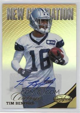 2012 Panini Certified - [Base] - Mirror Gold Signatures #307 - New Generation - Tim Benford /25