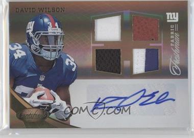 2012 Panini Certified - [Base] - Mirror Gold Signatures #326 - Freshman Fabric - David Wilson /25