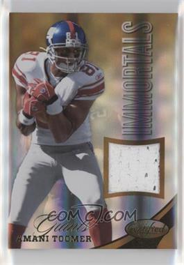 2012 Panini Certified - [Base] - Mirror Gold #211 - Immortals - Amani Toomer /49 [Noted]
