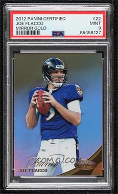 2012 Panini Certified - [Base] - Mirror Gold #22 - Joe Flacco /25 [PSA 9 MINT]