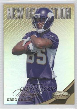 2012 Panini Certified - [Base] - Mirror Gold #273 - New Generation - Greg Childs /25