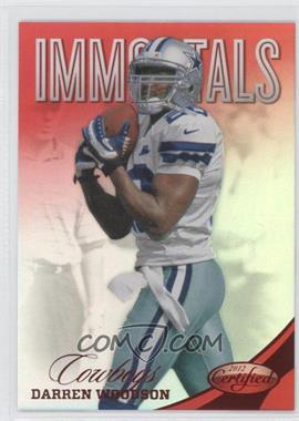 2012 Panini Certified - [Base] - Mirror Red #167 - Immortals - Darren Woodson /250