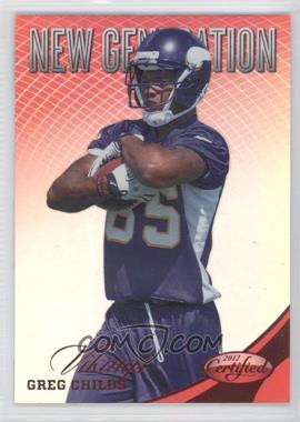 2012 Panini Certified - [Base] - Mirror Red #273 - New Generation - Greg Childs /250
