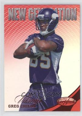 2012 Panini Certified - [Base] - Mirror Red #273 - New Generation - Greg Childs /250