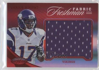 2012 Panini Certified - [Base] - Mirror Red #350 - Freshman Fabric - Jarius Wright /149