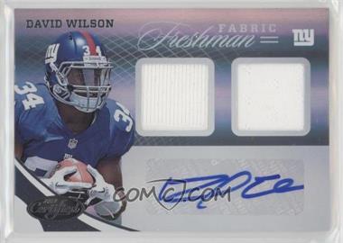 2012 Panini Certified - [Base] #326 - Freshman Fabric - David Wilson /499