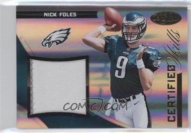 2012 Panini Certified - Certified Skills Materials - Prime #2 - Nick Foles /49