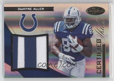 2012 Panini Certified - Certified Skills Materials - Prime #32 - Dwayne Allen /49