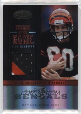 2012 Panini Certified - Fabric of the Game Jerseys - Prime #5 - Cris Collinsworth /49