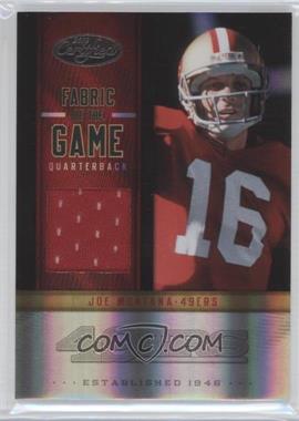 2012 Panini Certified - Fabric of the Game Jerseys #23 - Joe Montana /199