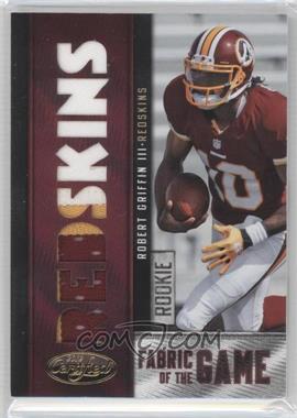 2012 Panini Certified - Rookie Fabric of the Game Jerseys - Die-Cut Team Name Prime #2 - Robert Griffin III /25