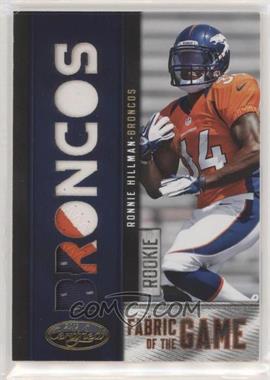 2012 Panini Certified - Rookie Fabric of the Game Jerseys - Die-Cut Team Name Prime #29 - Ronnie Hillman /25 [EX to NM]