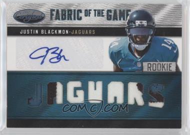 2012 Panini Certified - Rookie Fabric of the Game Jerseys - Die-Cut Team Name Signatures Prime #4 - Justin Blackmon /15 [EX to NM]