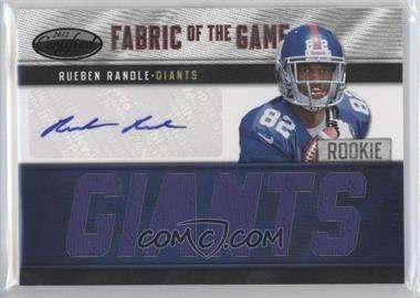 2012 Panini Certified - Rookie Fabric of the Game Jerseys - Die-Cut Team Name Signatures #30 - Rueben Randle /25