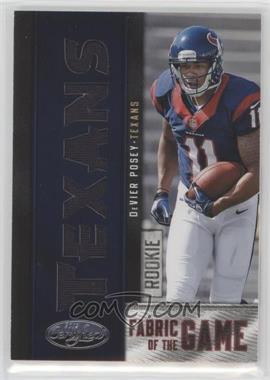2012 Panini Certified - Rookie Fabric of the Game Jerseys - Die-Cut Team Name #17 - DeVier Posey /49