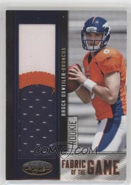 2012 Panini Certified - Rookie Fabric of the Game Jerseys - Prime #15 - Brock Osweiler /49