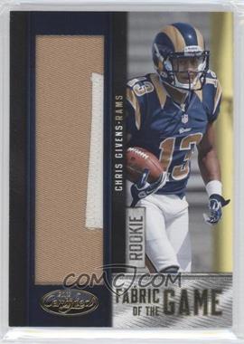 2012 Panini Certified - Rookie Fabric of the Game Jerseys - Prime #20 - Chris Givens /49