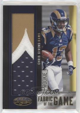 2012 Panini Certified - Rookie Fabric of the Game Jerseys - Prime #20 - Chris Givens /49
