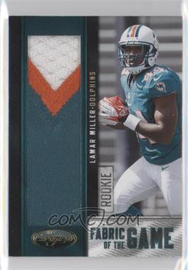 2012 Panini Certified - Rookie Fabric of the Game Jerseys - Prime #22 - Lamar Miller /49