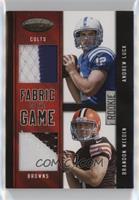 Andrew Luck, Brandon Weeden #/49