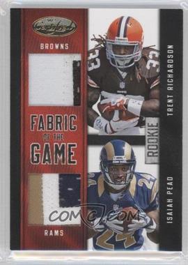 2012 Panini Certified - Rookie Fabric of the Game Jerseys Combos - Prime #4 - Isaiah Pead, Trent Richardson /49