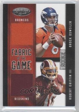 2012 Panini Certified - Rookie Fabric of the Game Jerseys Combos #3 - Brock Osweiler, Robert Griffin III /149