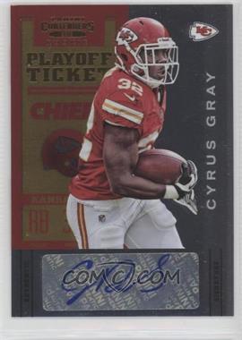 2012 Panini Contenders - [Base] - Playoff Ticket #121 - Cyrus Gray /99