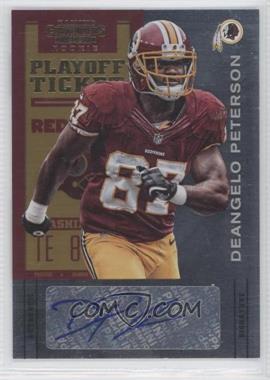 2012 Panini Contenders - [Base] - Playoff Ticket #126 - Deangelo Peterson /99