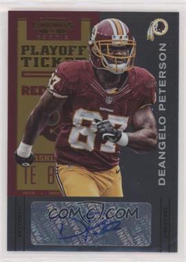 2012 Panini Contenders - [Base] - Playoff Ticket #126 - Deangelo Peterson /99