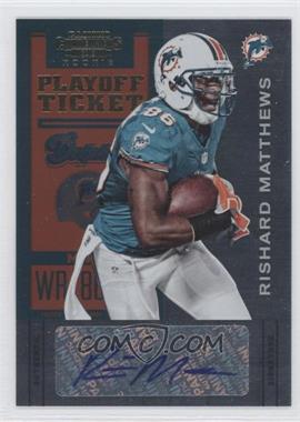 2012 Panini Contenders - [Base] - Playoff Ticket #180 - Rishard Matthews /99