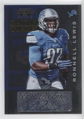 2012 Panini Contenders - [Base] - Playoff Ticket #181 - Ronnell Lewis /99