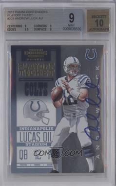 2012 Panini Contenders - [Base] - Playoff Ticket #201 - Andrew Luck /99 [BGS 9 MINT]