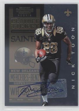 2012 Panini Contenders - [Base] - Playoff Ticket #230 - Nick Toon /99