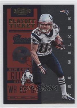 2012 Panini Contenders - [Base] - Playoff Ticket #59 - Wes Welker /99