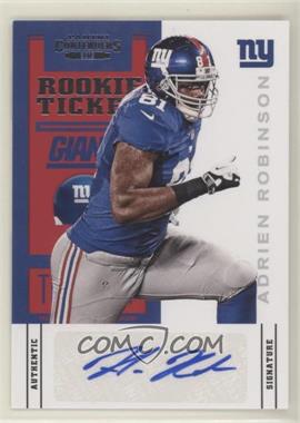 2012 Panini Contenders - [Base] #102.1 - Rookie Ticket - Adrien Robinson