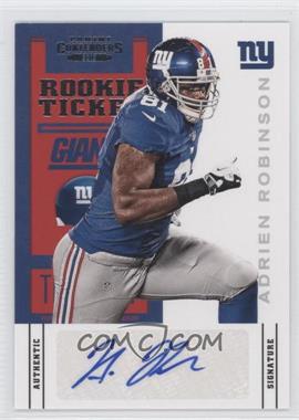 2012 Panini Contenders - [Base] #102.1 - Rookie Ticket - Adrien Robinson