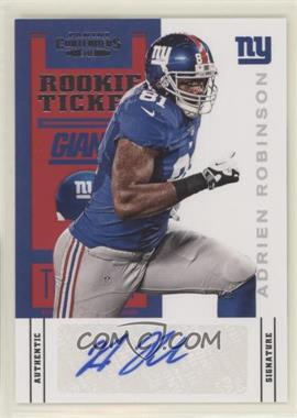 2012 Panini Contenders - [Base] #102.1 - Rookie Ticket - Adrien Robinson