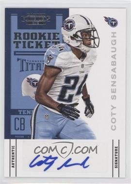 2012 Panini Contenders - [Base] #119.1 - Rookie Ticket - Coty Sensabaugh