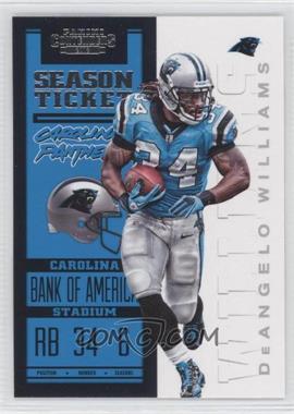 2012 Panini Contenders - [Base] #15 - Season Ticket - DeAngelo Williams