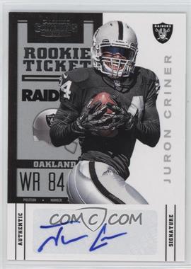 2012 Panini Contenders - [Base] #150.1 - Rookie Ticket - Juron Criner /500