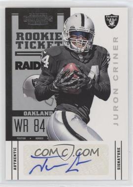 2012 Panini Contenders - [Base] #150.1 - Rookie Ticket - Juron Criner /500