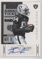 Rookie Ticket Variation - Juron Criner #/200