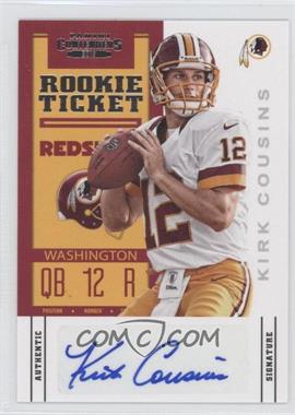 2012 Panini Contenders - [Base] #155.1 - Rookie Ticket - Kirk Cousins