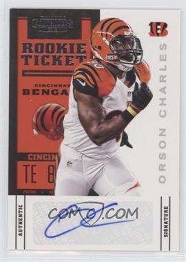 2012 Panini Contenders - [Base] #176.1 - Rookie Ticket - Orson Charles