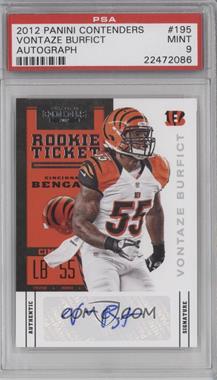 2012 Panini Contenders - [Base] #195.1 - Rookie Ticket - Vontaze Burfict [PSA 9 MINT]