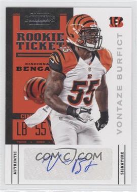 2012 Panini Contenders - [Base] #195.1 - Rookie Ticket - Vontaze Burfict