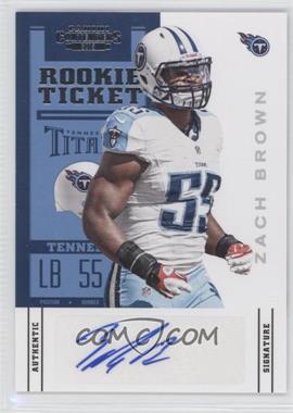 2012 Panini Contenders - [Base] #199.1 - Rookie Ticket - Zach Brown